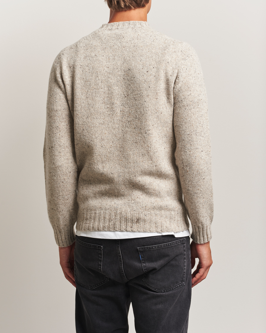 Men | Sweaters & Knitwear | Harley Of Scotland | Donegal Wool Crewneck Mull