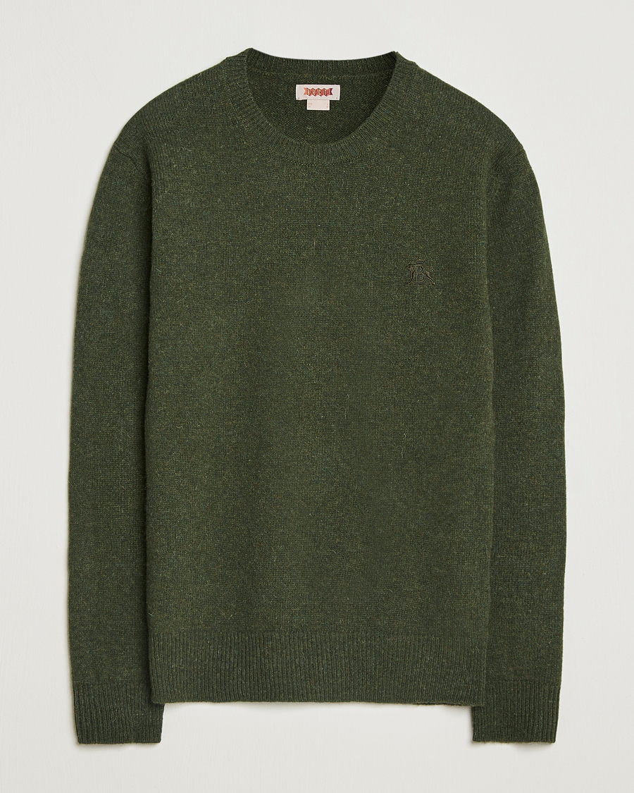 Men | Sweaters & Knitwear | Baracuta | Shetland Virgin Wool Crew Neck Beech
