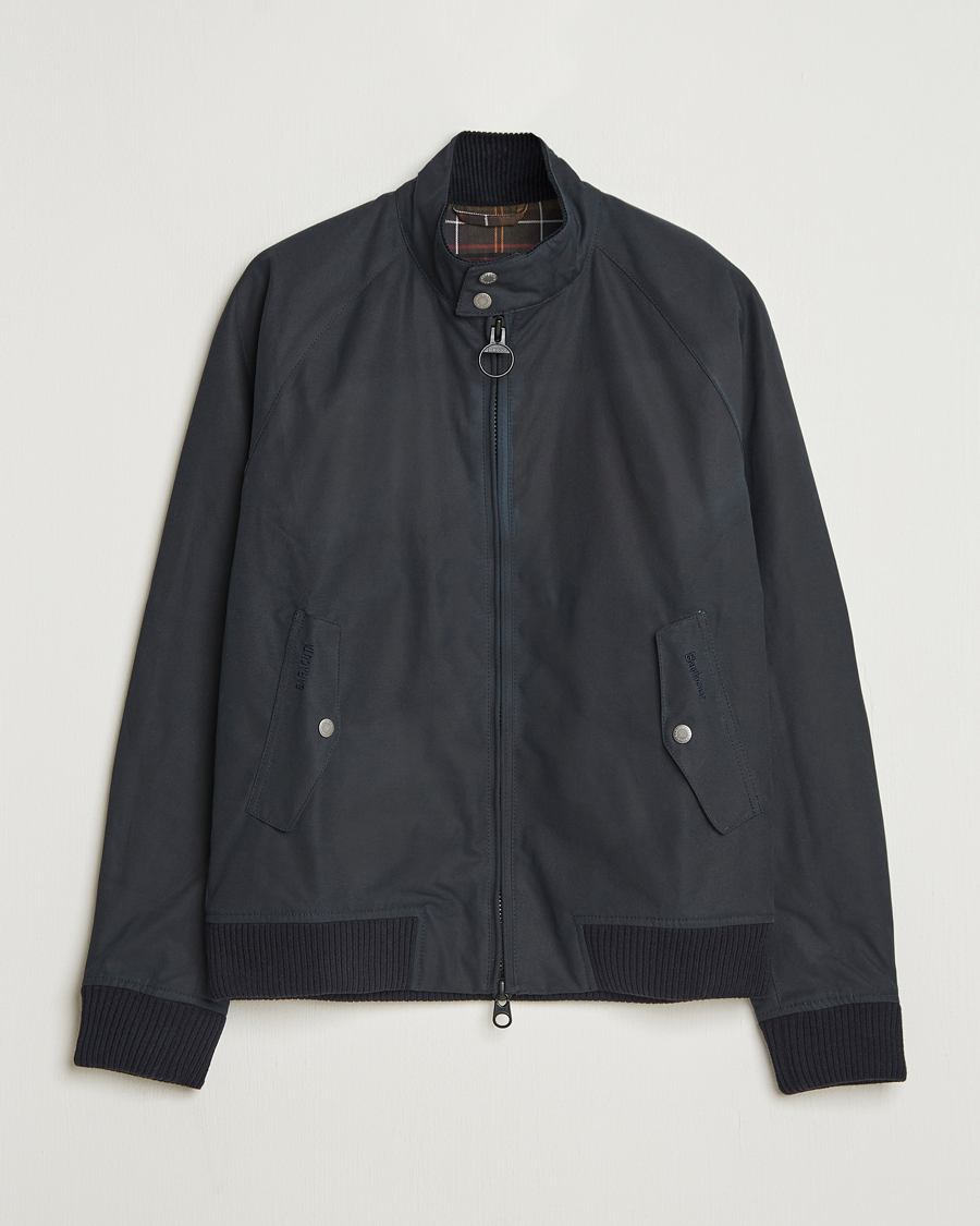 Men | Coats & Jackets | Baracuta | Barbour x Porton Waxed Jacket Navy