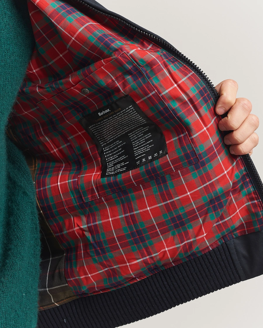 Men | Coats & Jackets | Baracuta | Barbour x Porton Waxed Jacket Navy