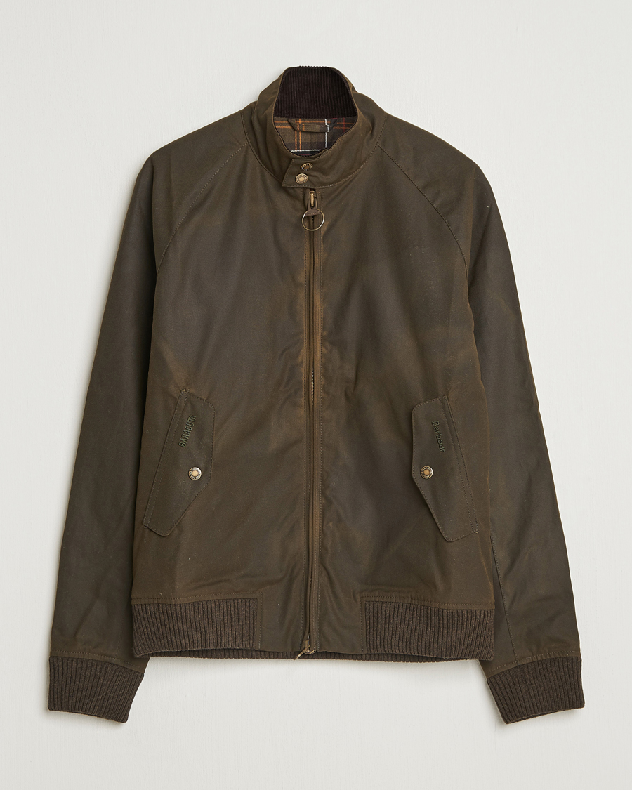 Baracuta Barbour x Baracuta Porton Waxed Jacket Olive at
