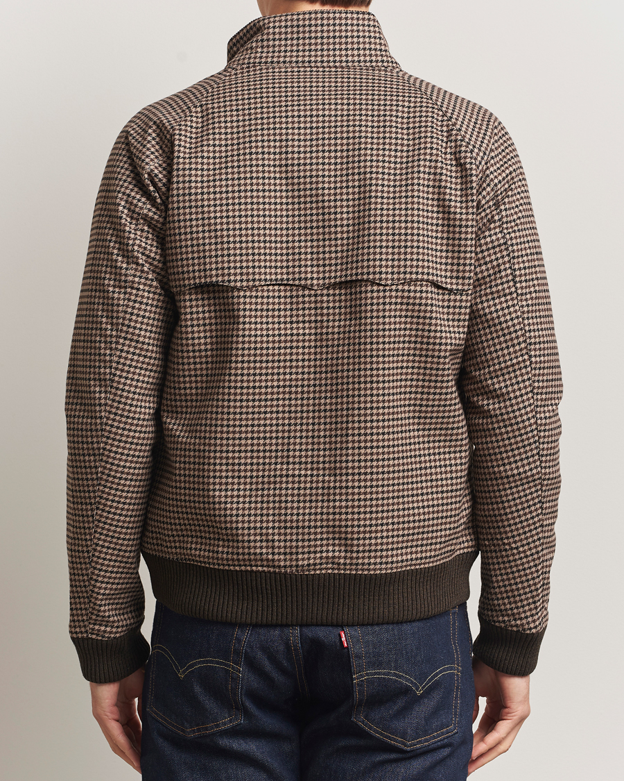 Men | Coats & Jackets | Baracuta | Barbour x Porton Houndstooth Jacket Brown