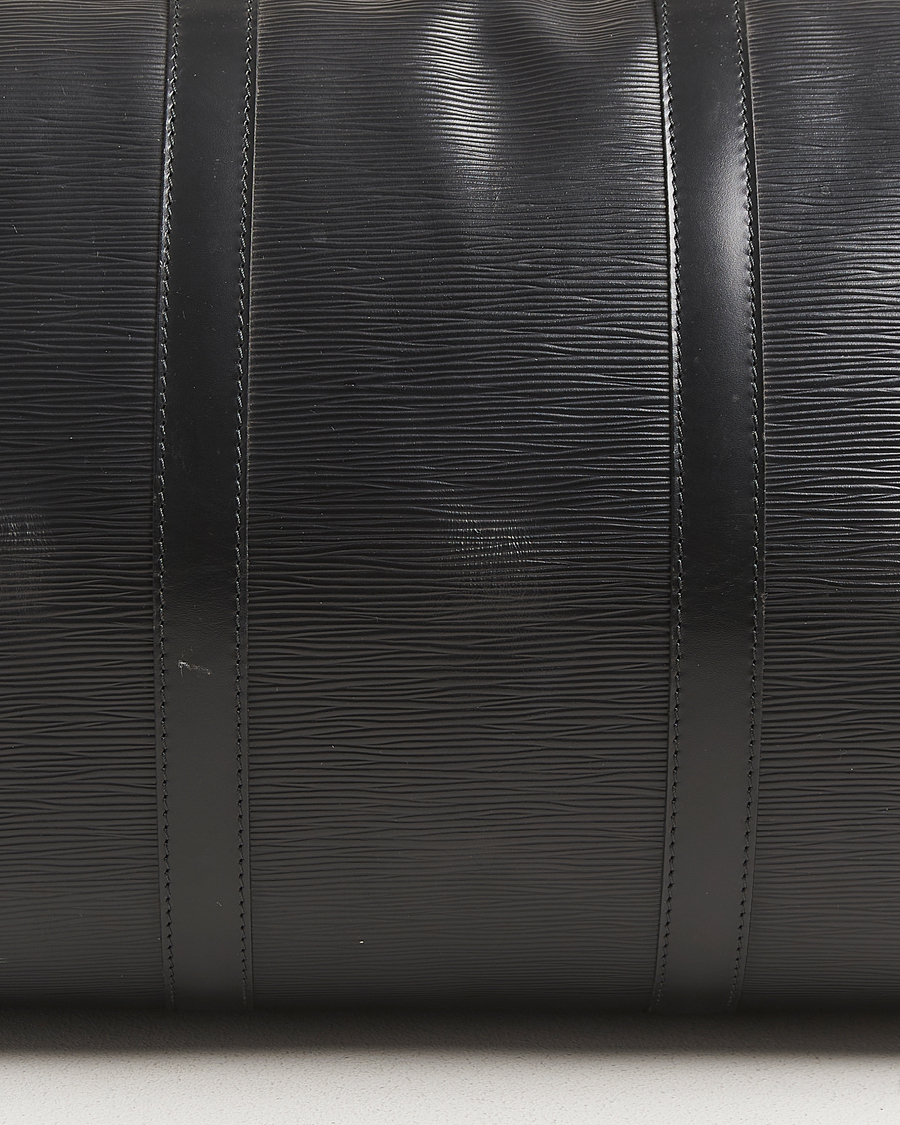 Men | Louis Vuitton Pre-Owned Keepall 50 Epi Leather Black | Louis Vuitton Pre-Owned | Keepall 50 Epi Leather Black
