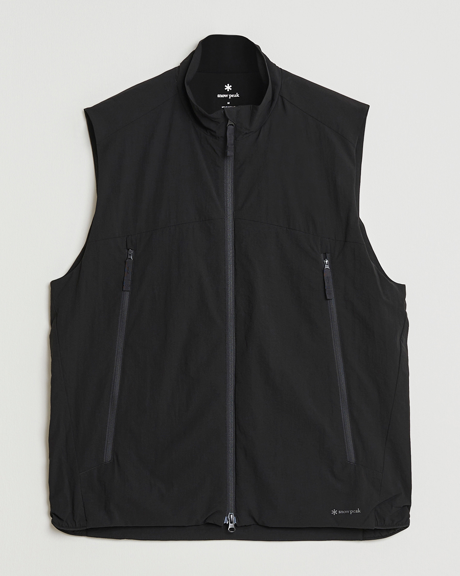 Snow Peak Breathable Insulated Vest Black at CareOfCarl.com