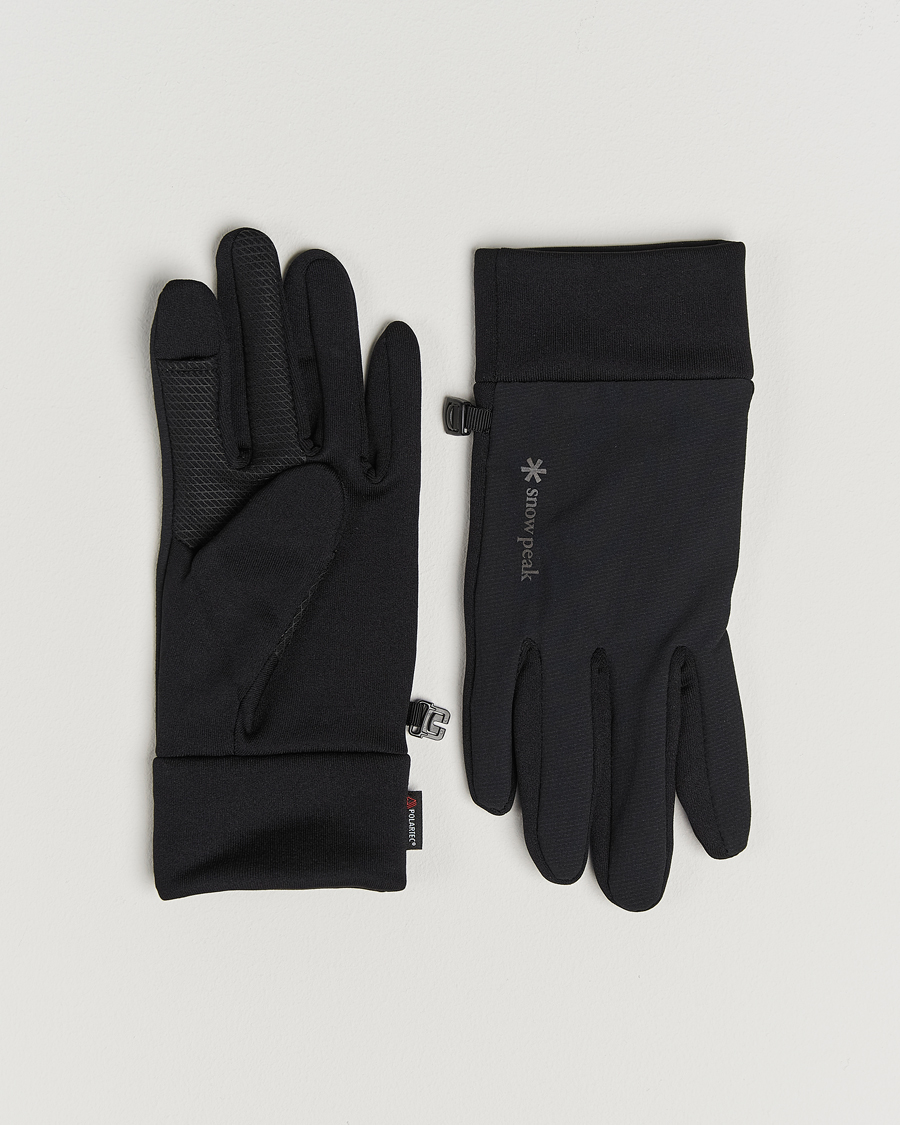 Men | Gloves | Snow Peak | Polartec Stretch Gloves Black