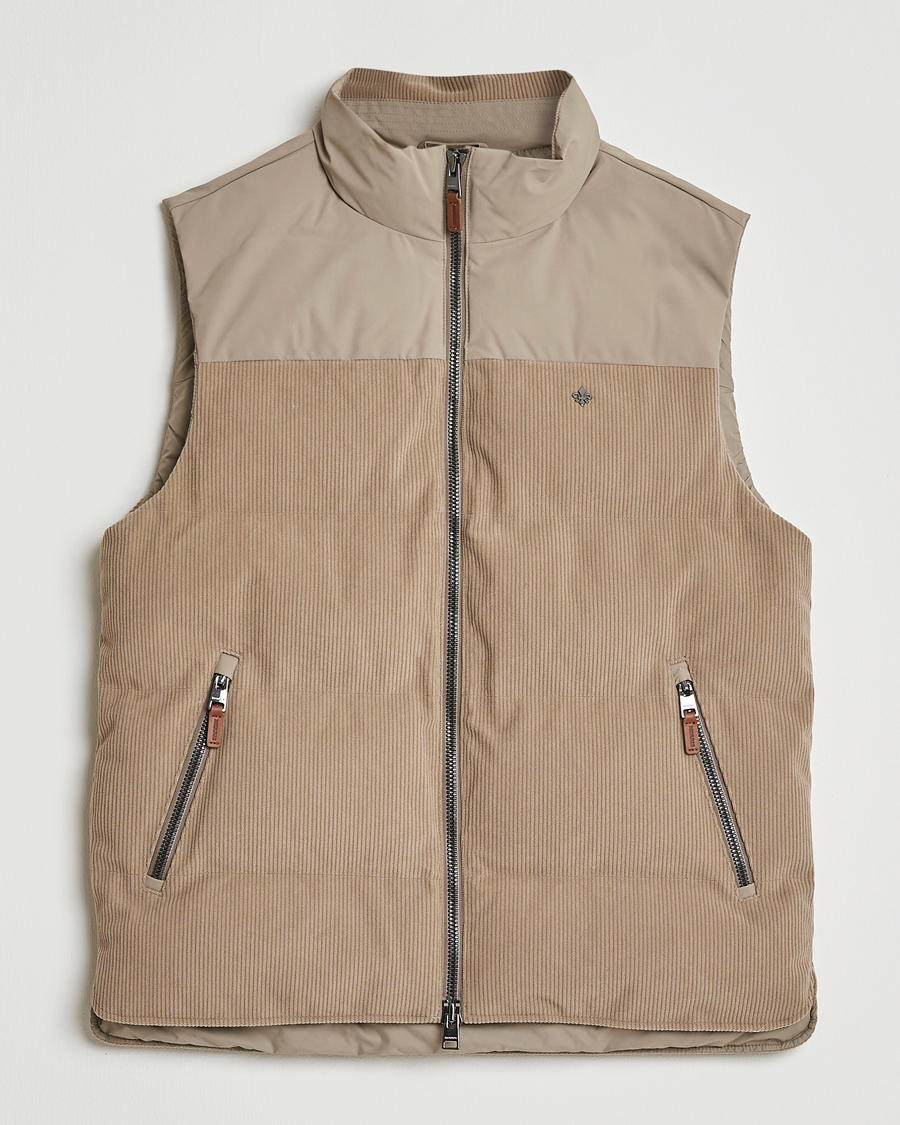 Morris Catton Puffer Vest Khaki at CareOfCarl.com