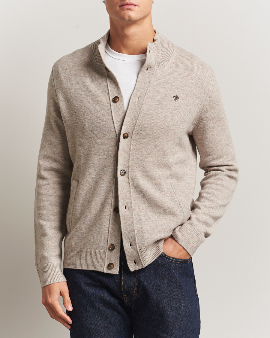 Men | Sweaters & Knitwear | Morris | Hertford Button Cardigan Khaki