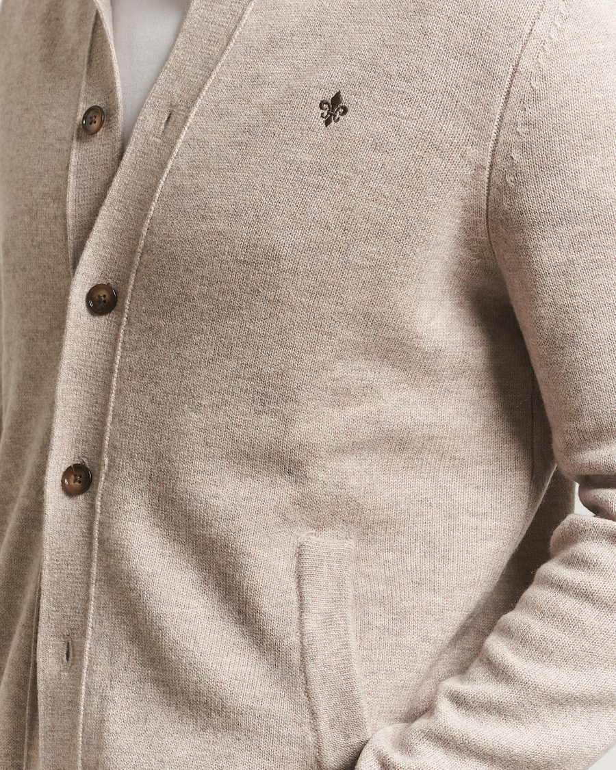 Men | Sweaters & Knitwear | Morris | Hertford Button Cardigan Khaki