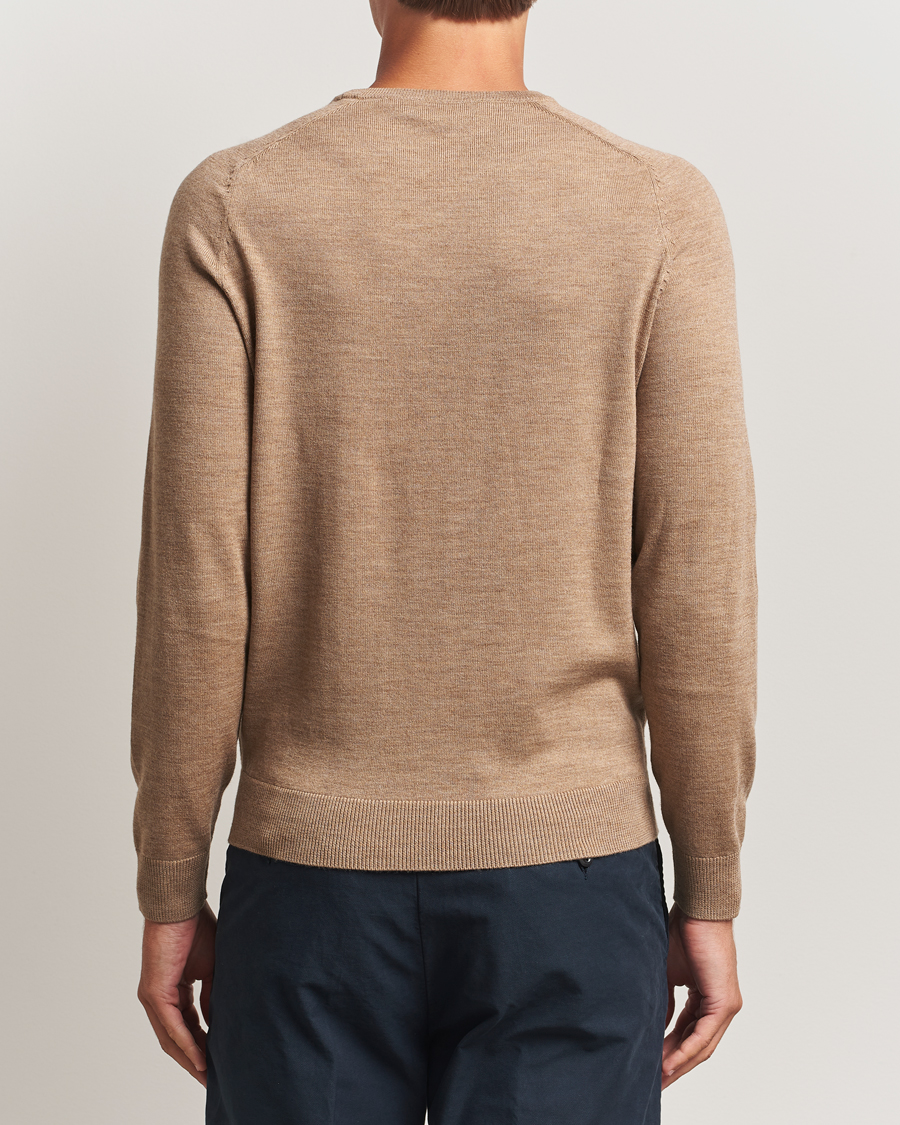 Men | Sweaters & Knitwear | Morris | Merino O-Neck Camel