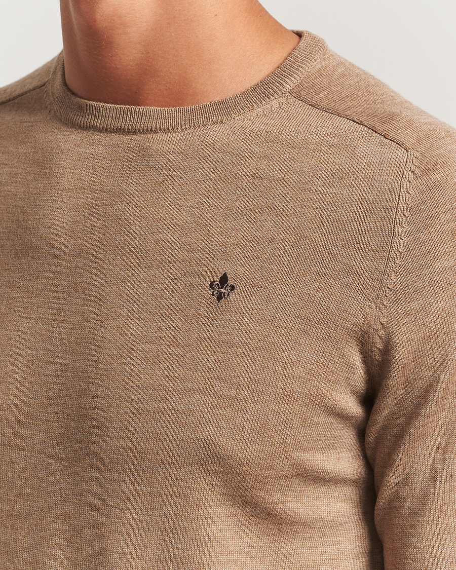 Men | Sweaters & Knitwear | Morris | Merino O-Neck Camel
