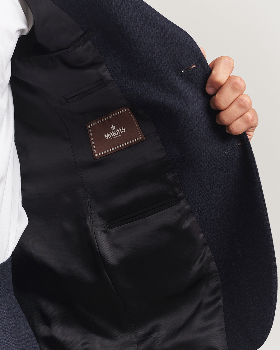 Men | Blazers | Morris | Flannel Wool Blazer Navy