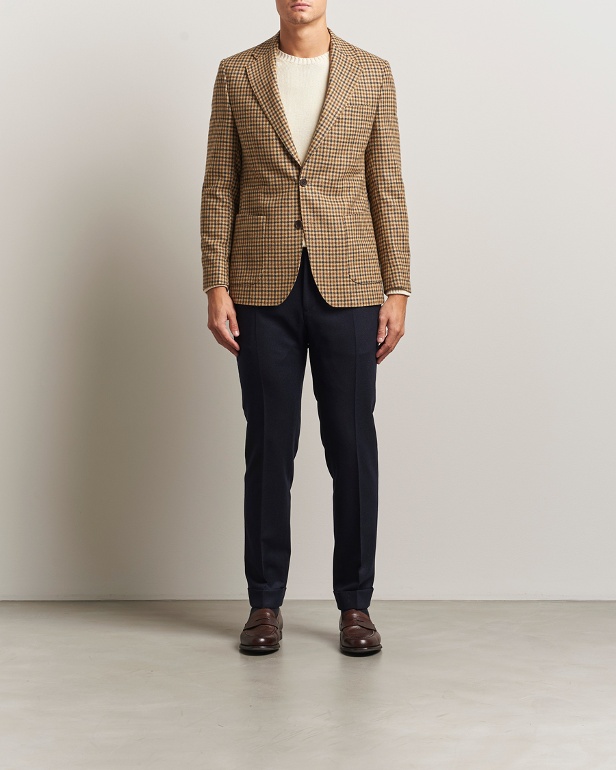 Men | Blazers | Morris | Wool Sport Check Jacket Brown