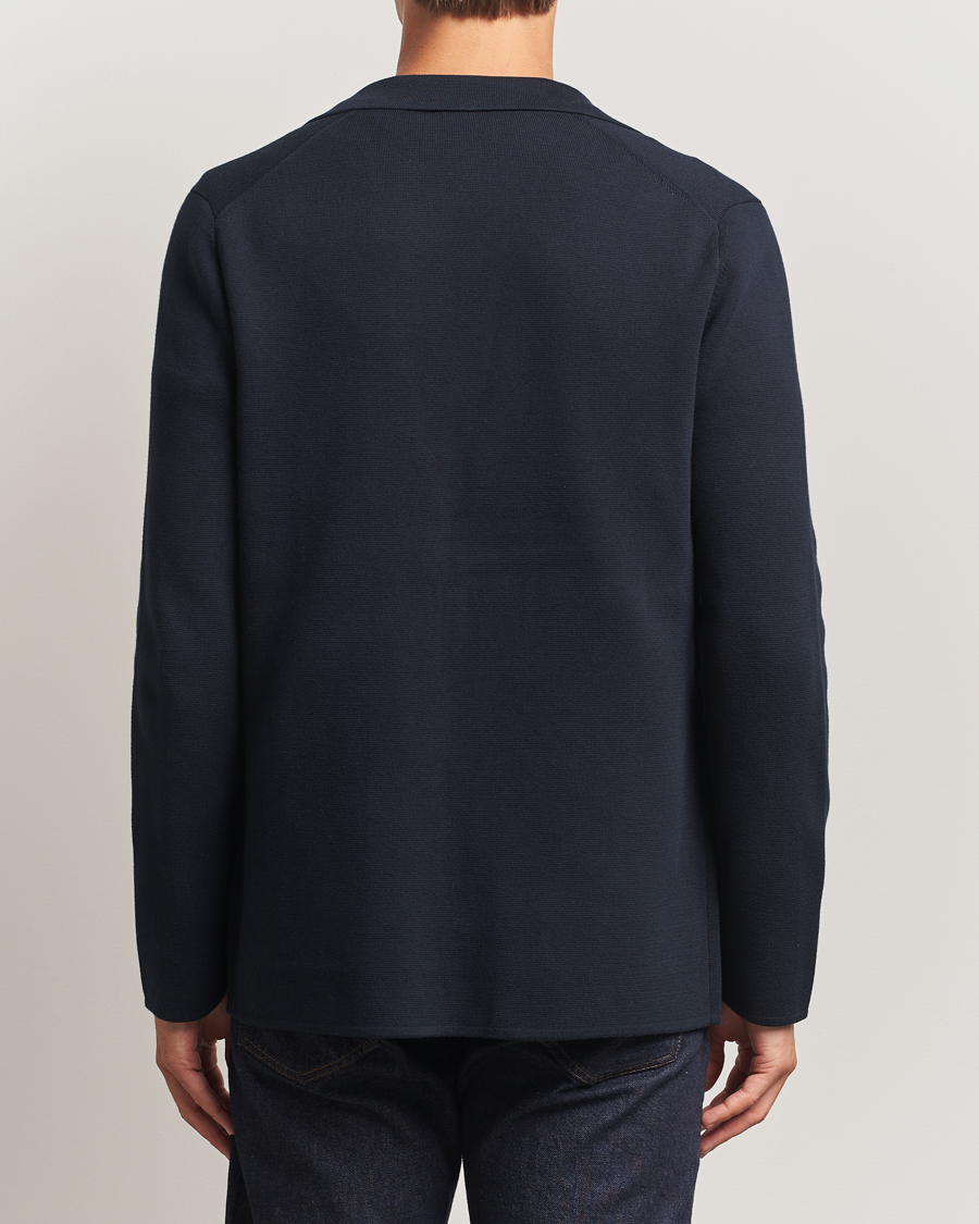 Men | Blazers | Morris | Jake Knitted Blazer Old Blue