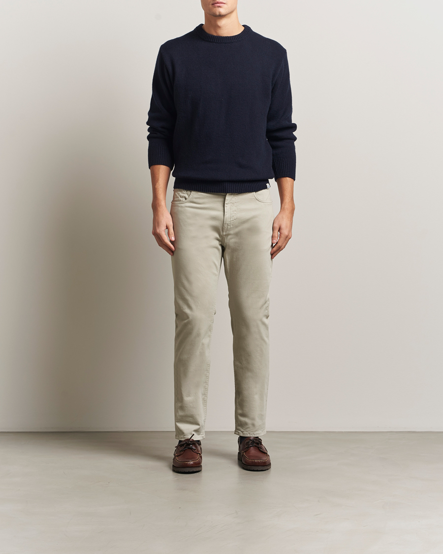 Men | Trousers | Morris | James Brushed 5-Pocket Pants Khaki