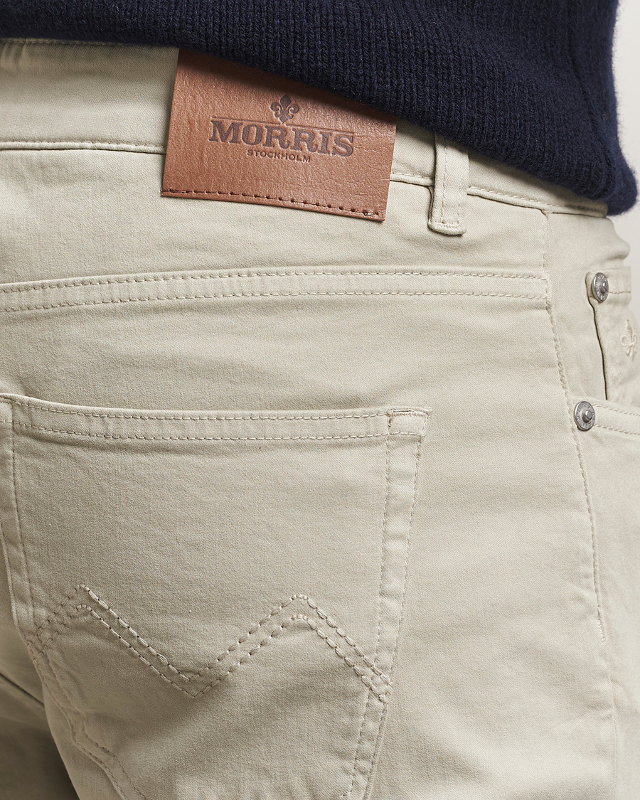 Men | Trousers | Morris | James Brushed 5-Pocket Pants Khaki