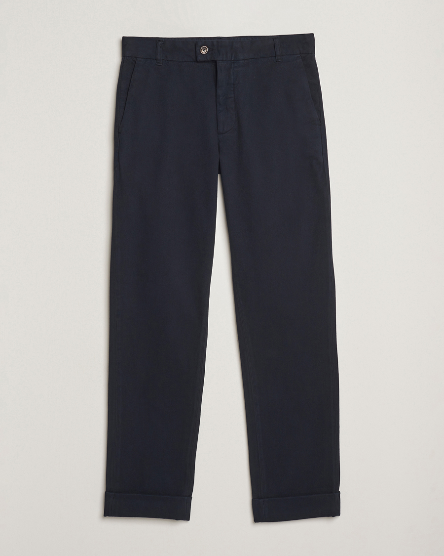 Men | Trousers | Morris | Jack Soft Twill Trousers Blue