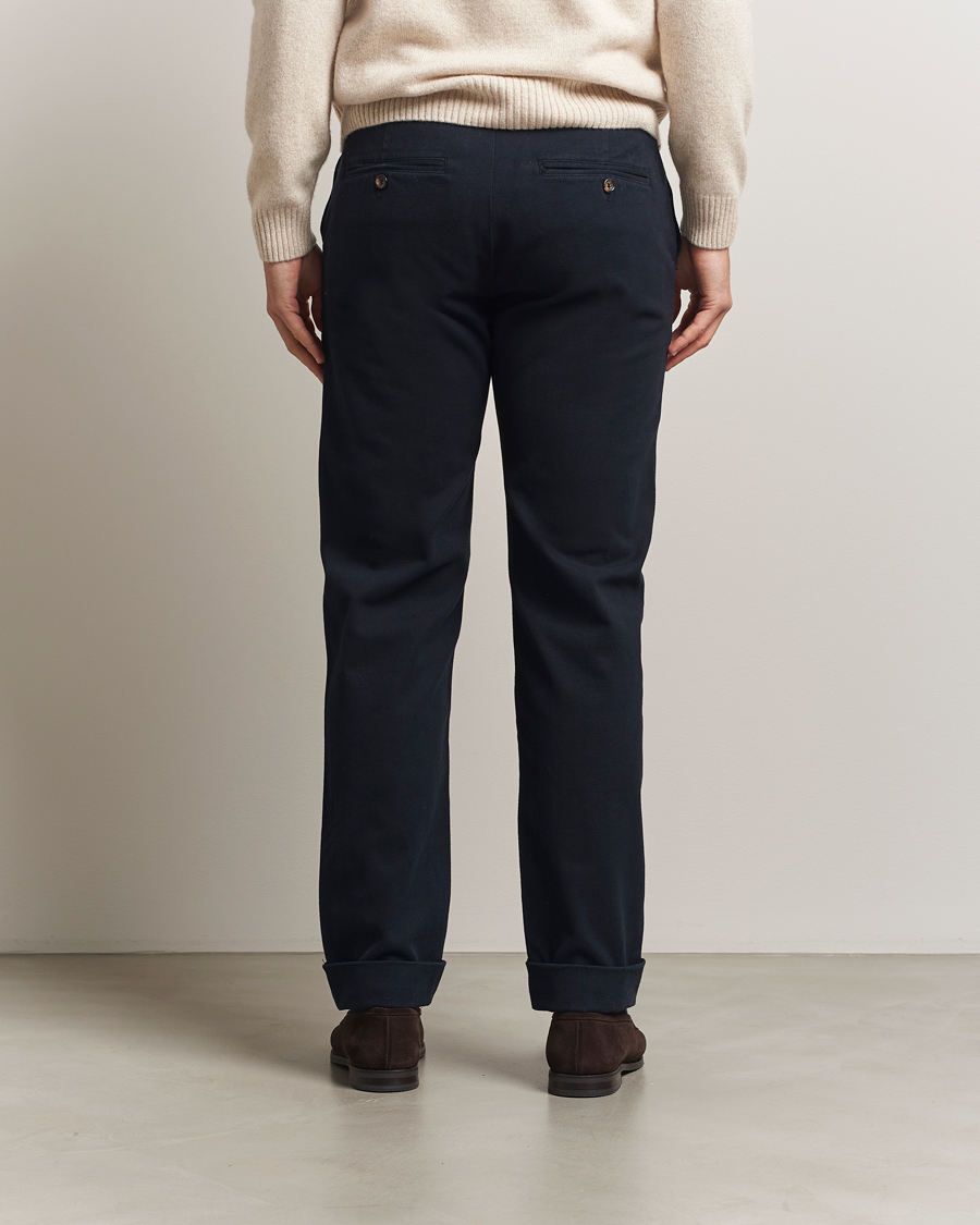 Men | Trousers | Morris | Jack Soft Twill Trousers Blue