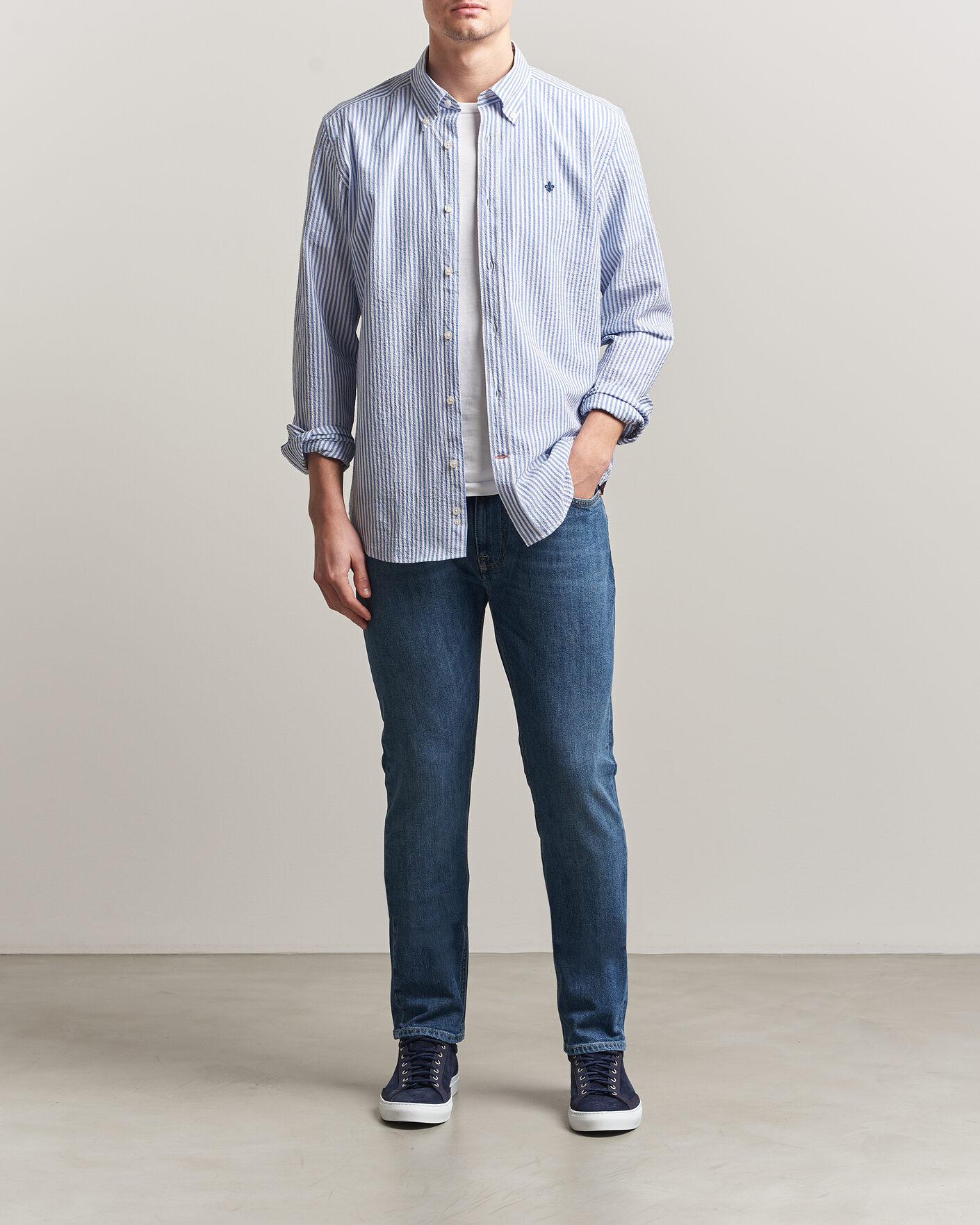 Men | Trousers | Morris | Steve Stretch Jeans One Year Wash