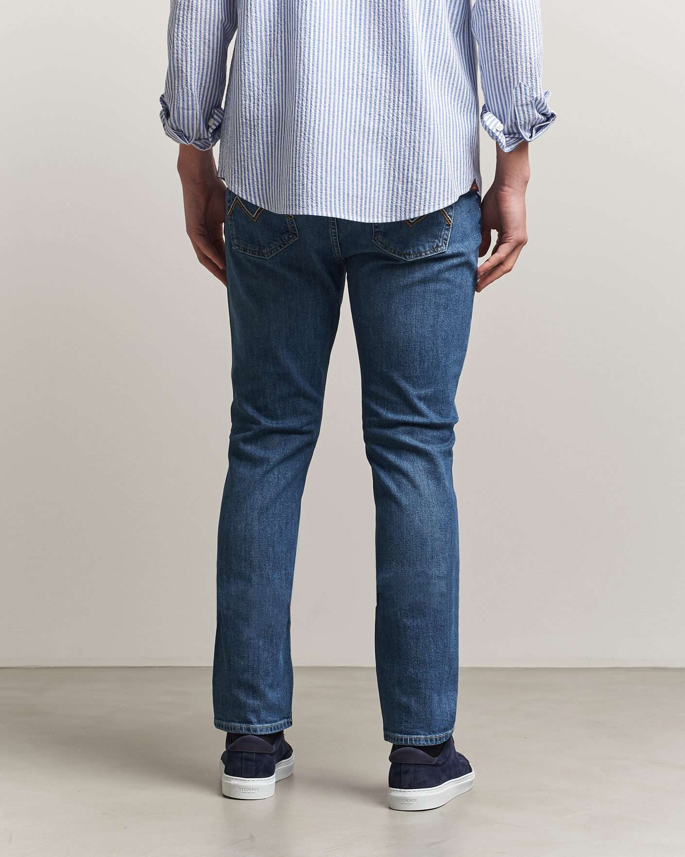 Men | Trousers | Morris | Steve Stretch Jeans One Year Wash