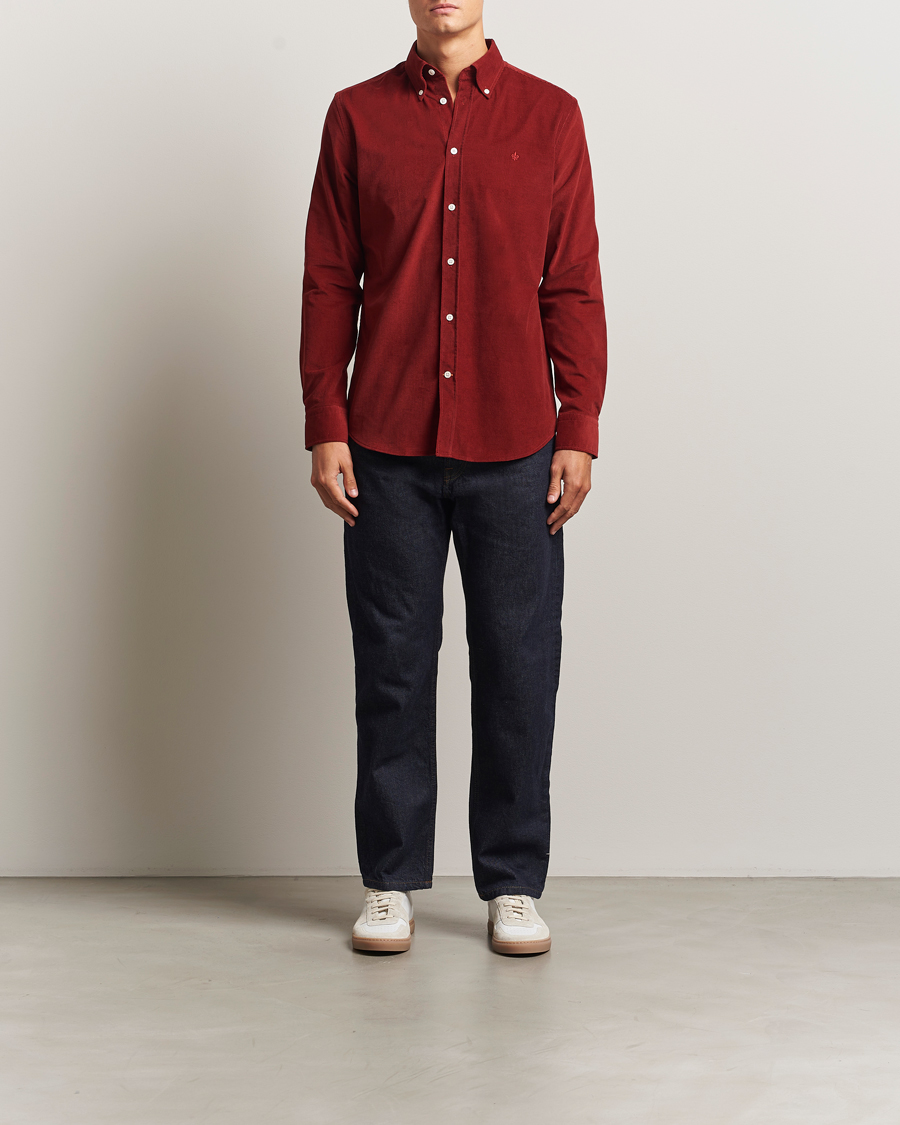 Men | Shirts | Morris | Douglas Corduroy Shirt Red