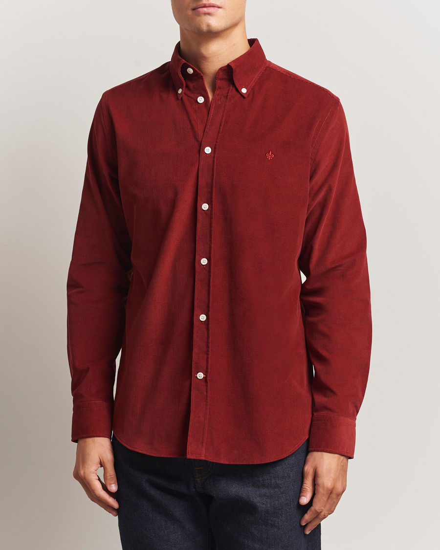 Men | Shirts | Morris | Douglas Corduroy Shirt Red