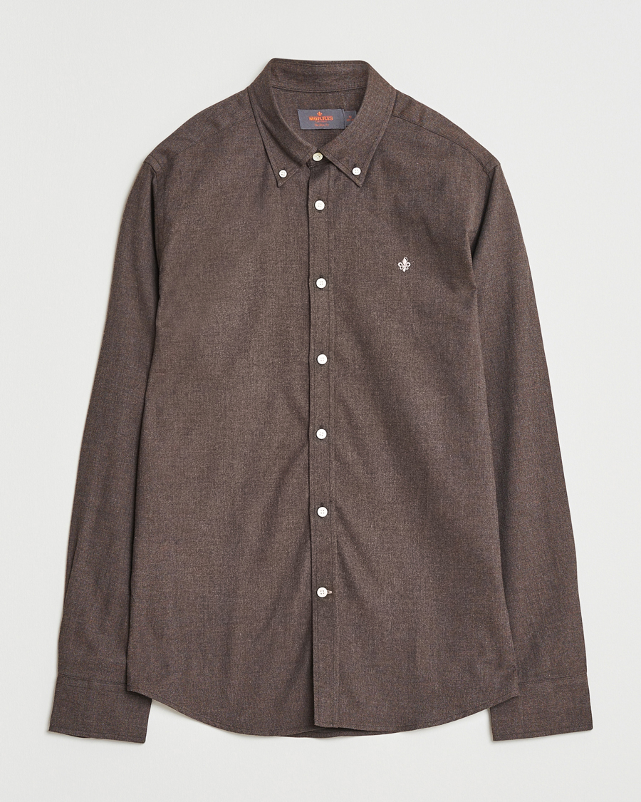 Men | Shirts | Morris | Watts Flannel Shirt Brown