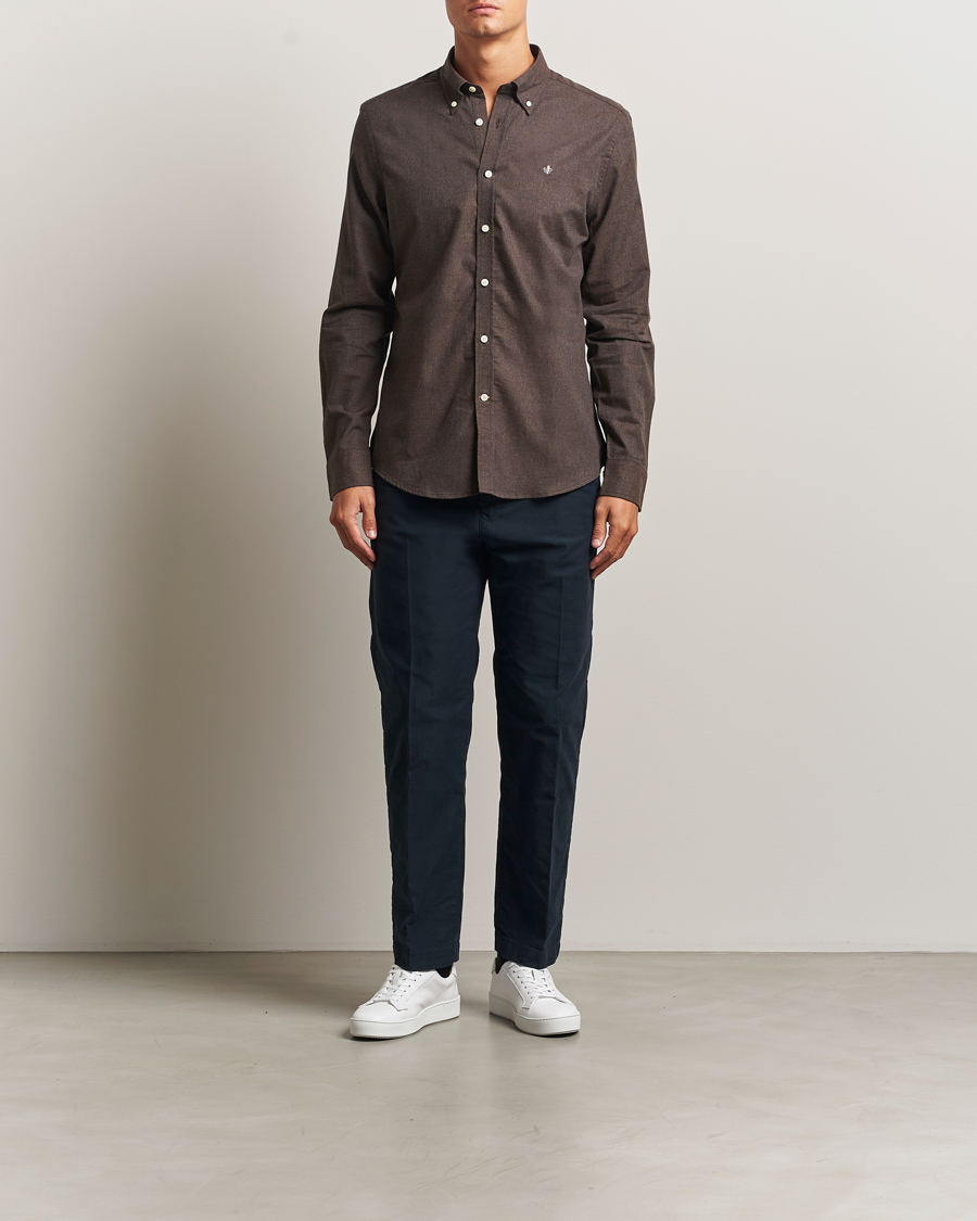 Men | Shirts | Morris | Watts Flannel Shirt Brown