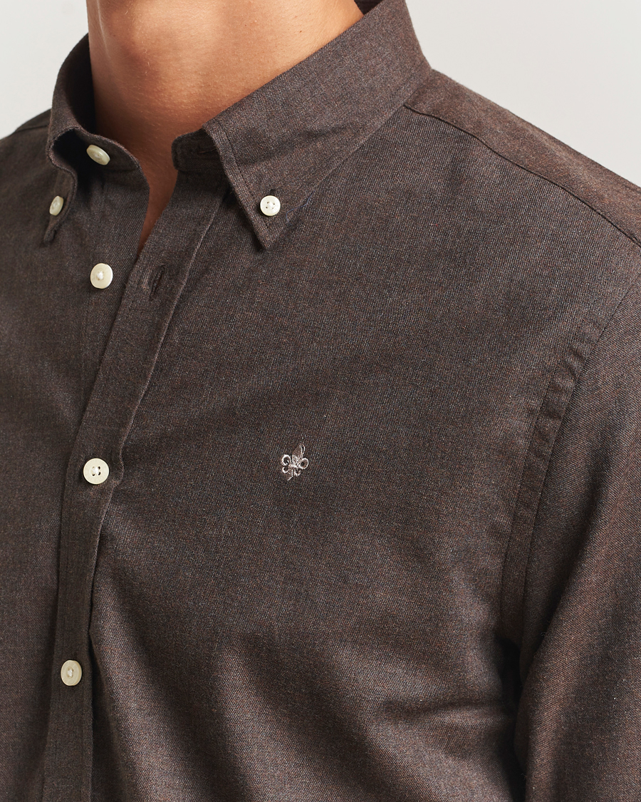 Men | Shirts | Morris | Watts Flannel Shirt Brown