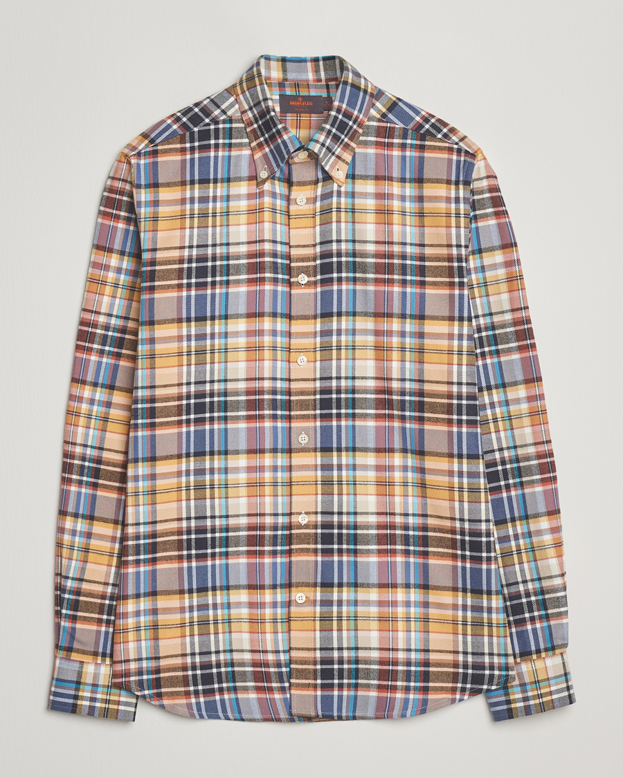 Men | Shirts | Morris | Happy Tartan Check Shirt Yellow