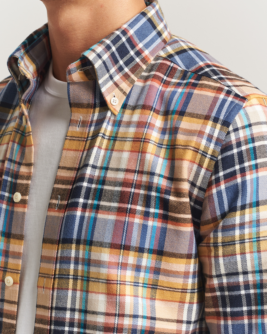 Men | Shirts | Morris | Happy Tartan Check Shirt Yellow