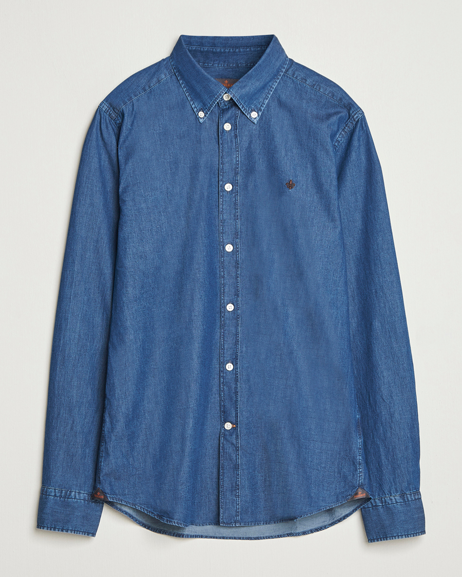 Men | Shirts | Morris | Light Denim Shirt Blue