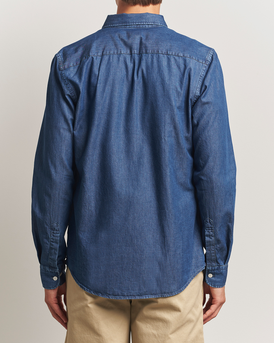 Men | Shirts | Morris | Light Denim Shirt Blue