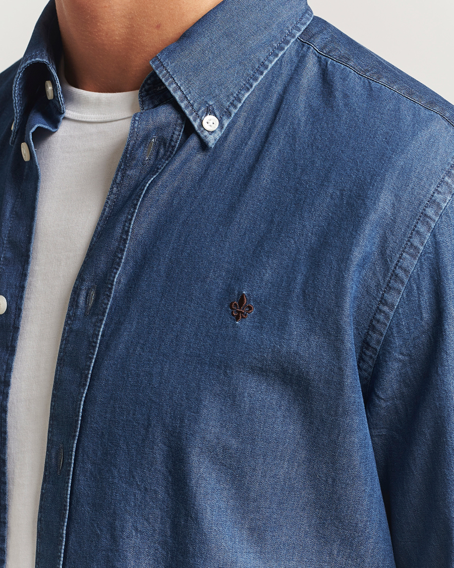 Men | Shirts | Morris | Light Denim Shirt Blue