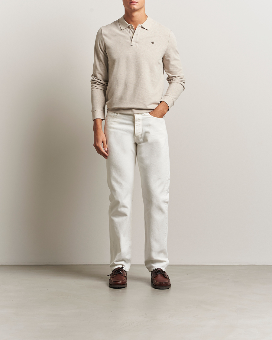 Men | Polo Shirts | Morris | Camden Long Sleeve Polo Shirt Khaki
