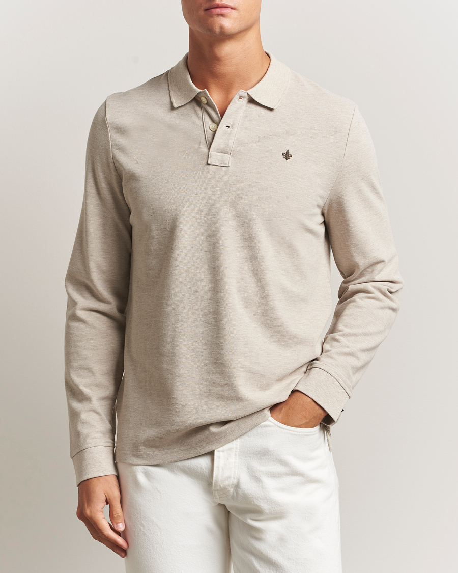 Morris Camden LS Polo Shirt Khaki at CareOfCarl.com