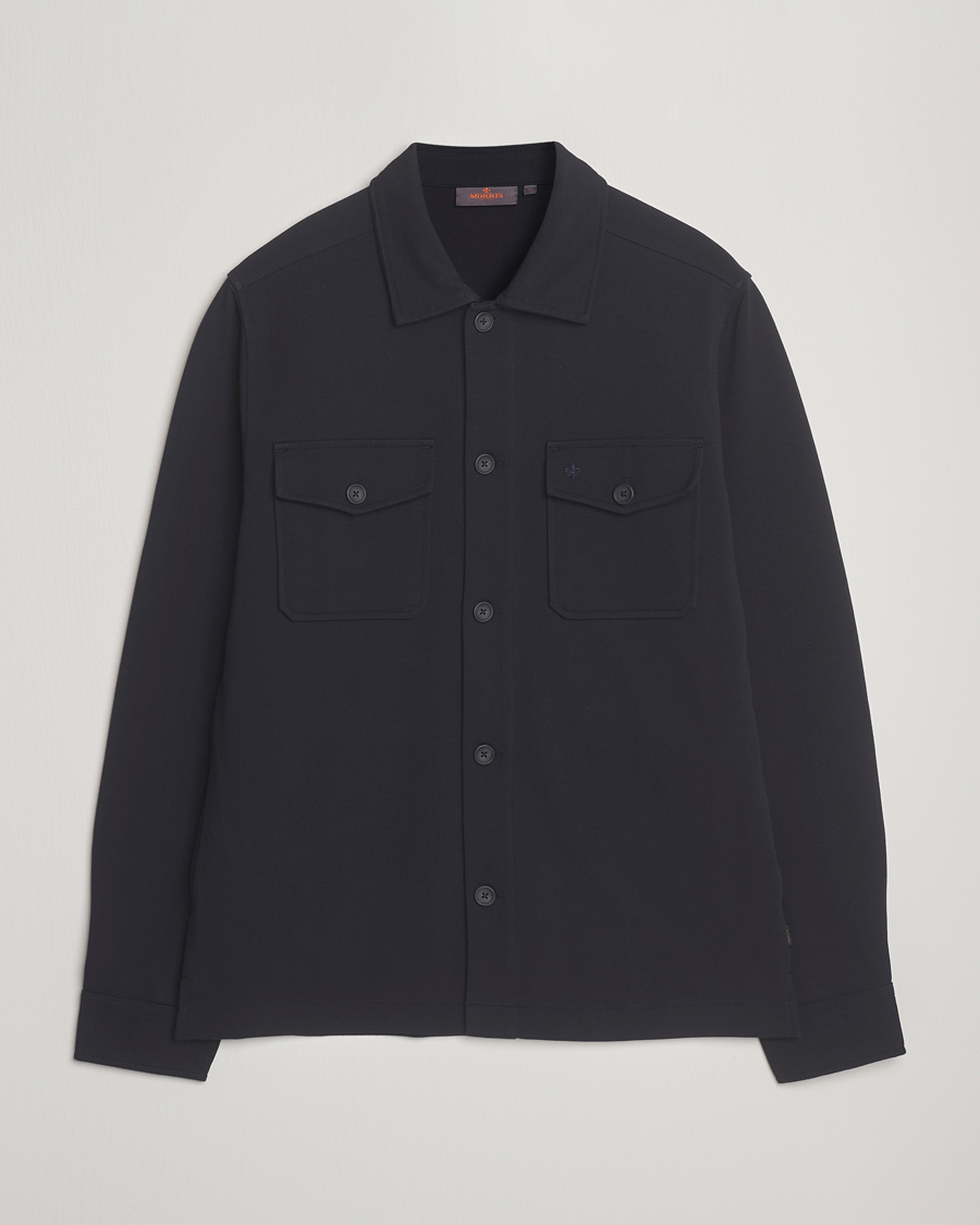 Men | Shirts | Morris | Andrew Jersey Overshirt Old Blue