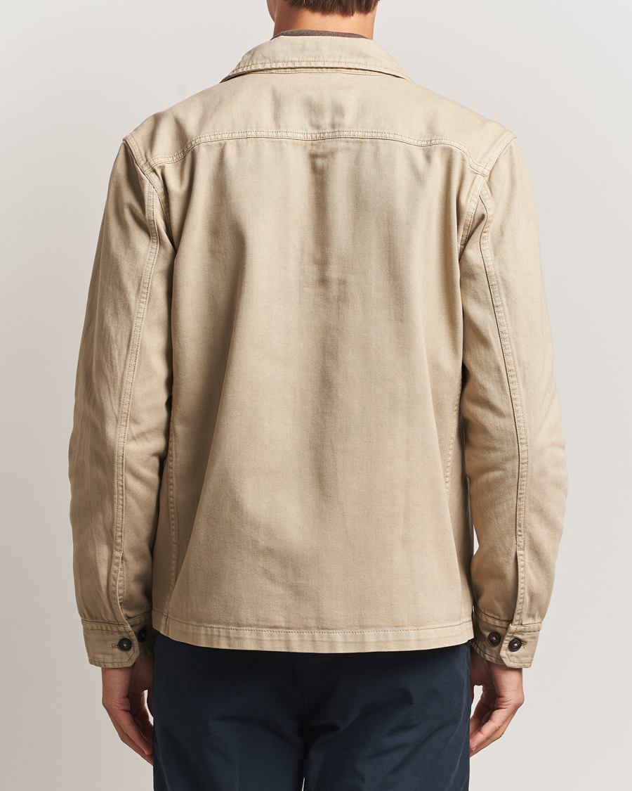 Men | Shirts | Morris | Alain Twill Shirt Jacket Khaki