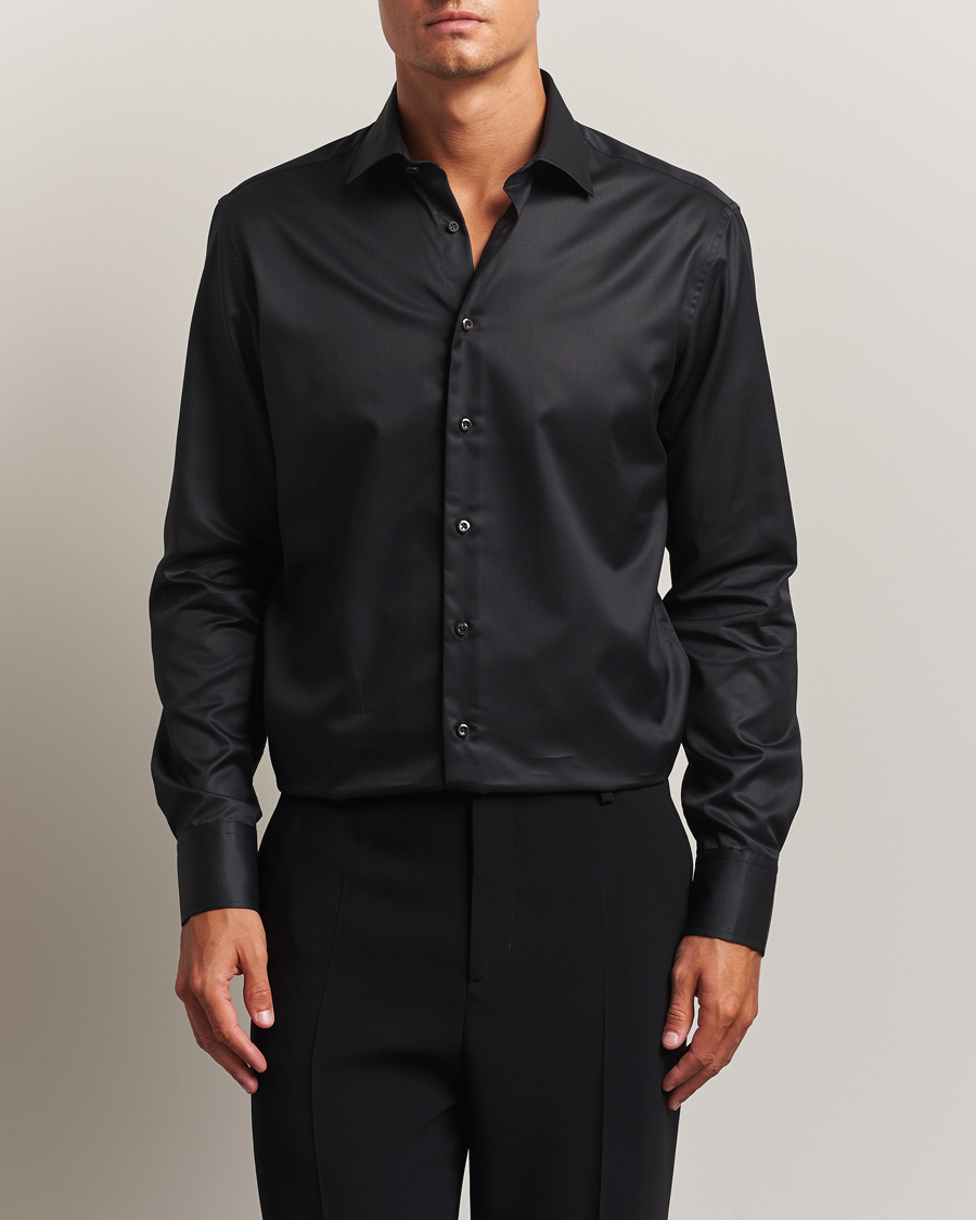 Men | Shirts | Stenströms | Regular Fit Shirt Black