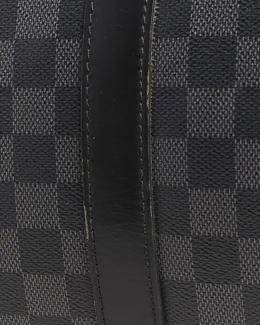 Men | Louis Vuitton Pre-Owned Keepall Bandoulière 55 Damier Graphite | Louis Vuitton Pre-Owned | Keepall Bandoulière 55 Damier Graphite