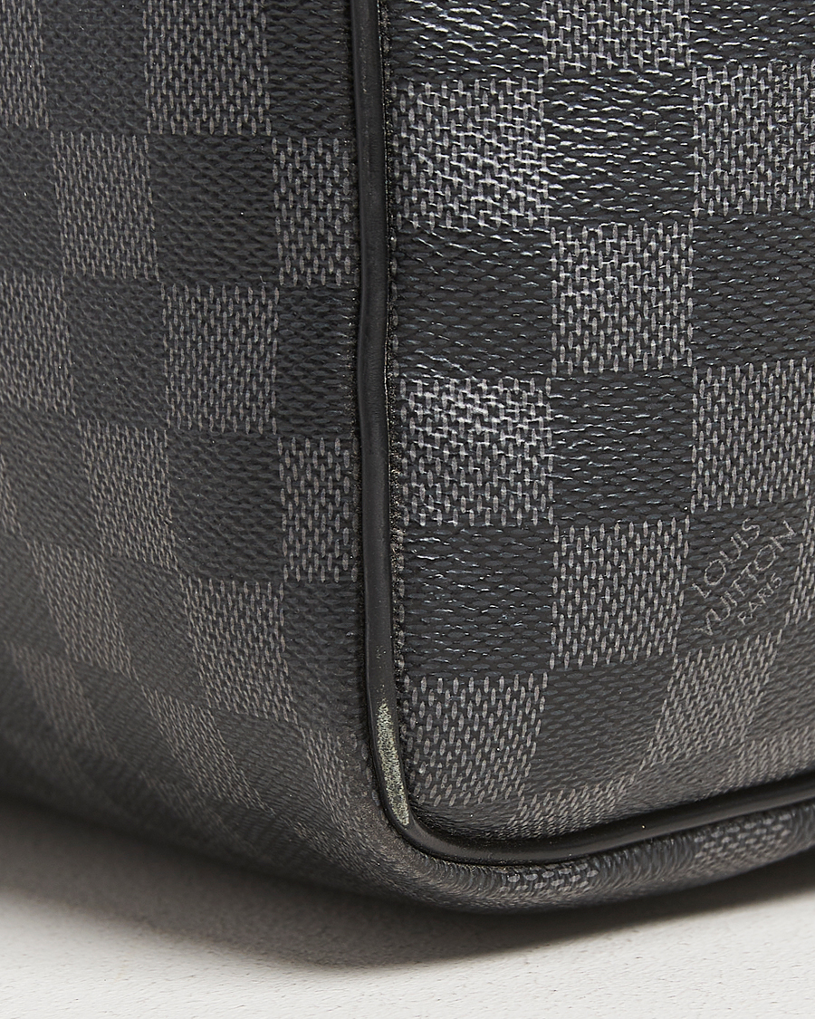 Men | Louis Vuitton Pre-Owned Keepall Bandoulière 55 Damier Graphite | Louis Vuitton Pre-Owned | Keepall Bandoulière 55 Damier Graphite