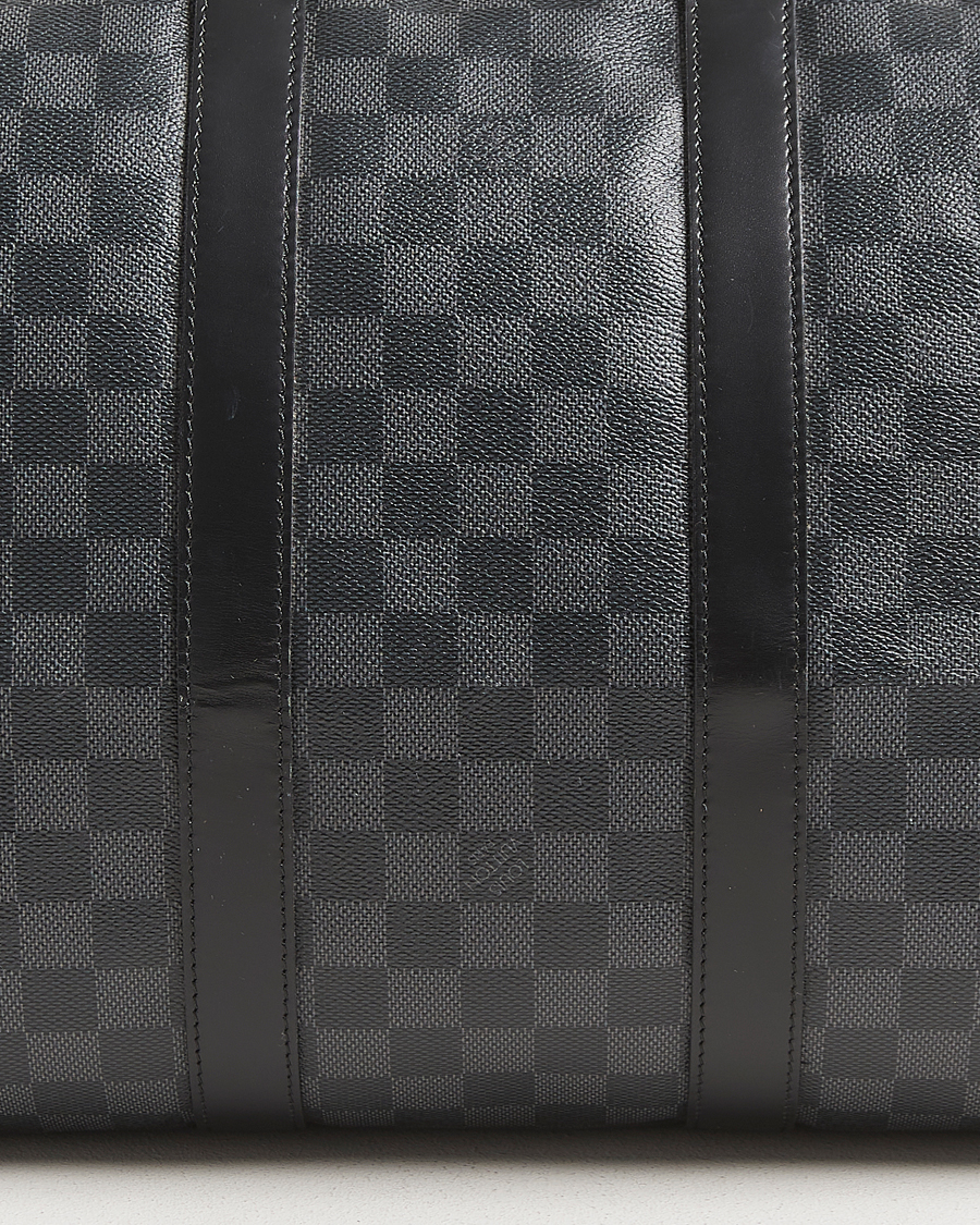 Men | Louis Vuitton Pre-Owned Keepall Bandoulière 45 Damier Graphite | Louis Vuitton Pre-Owned | Keepall Bandoulière 45 Damier Graphite