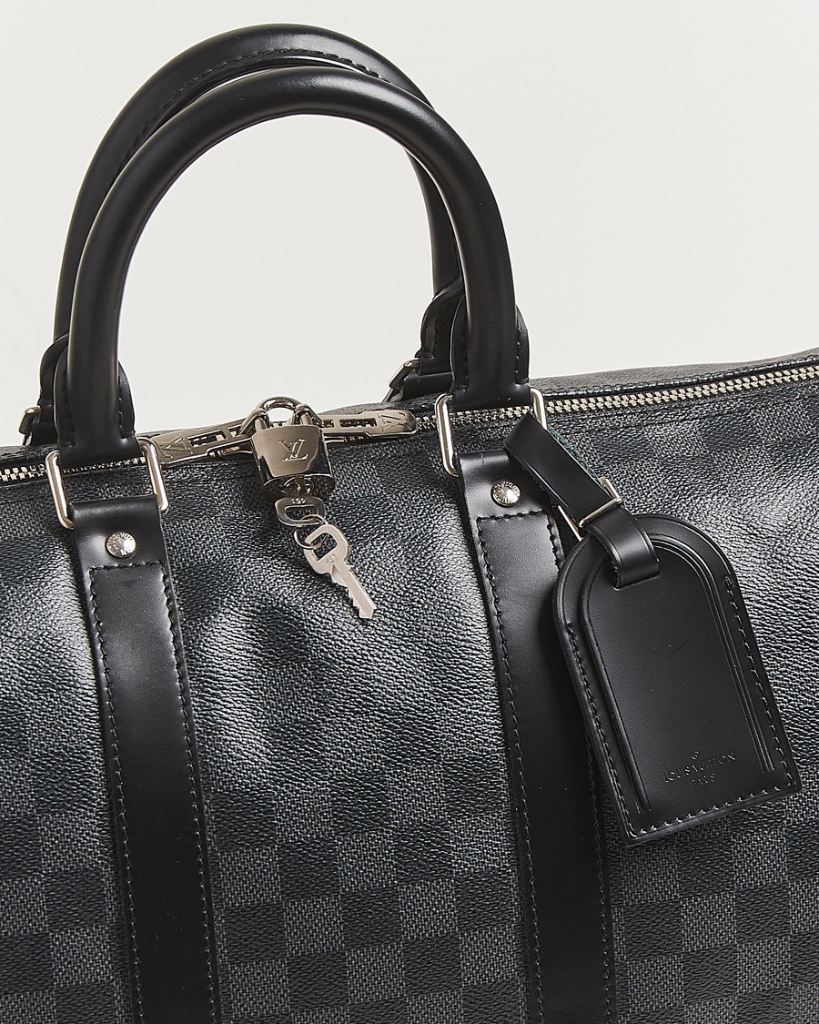 Men | Louis Vuitton Pre-Owned Keepall Bandoulière 45 Damier Graphite | Louis Vuitton Pre-Owned | Keepall Bandoulière 45 Damier Graphite