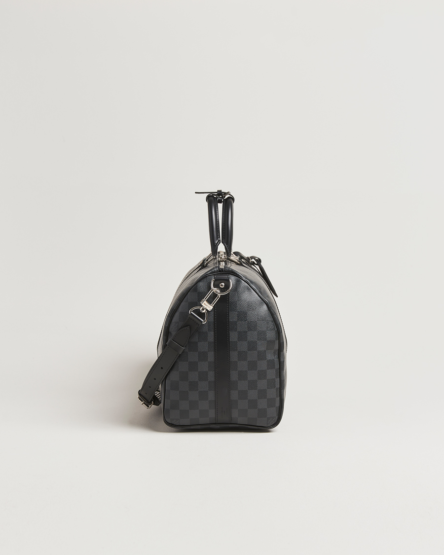 Men | Louis Vuitton Pre-Owned Keepall Bandoulière 45 Damier Graphite | Louis Vuitton Pre-Owned | Keepall Bandoulière 45 Damier Graphite