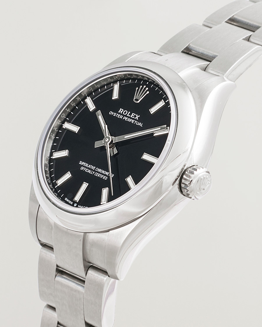 Men | Rolex Pre-Owned Oyster Perpetual 31 Black | Rolex Pre-Owned | Oyster Perpetual 31 Black