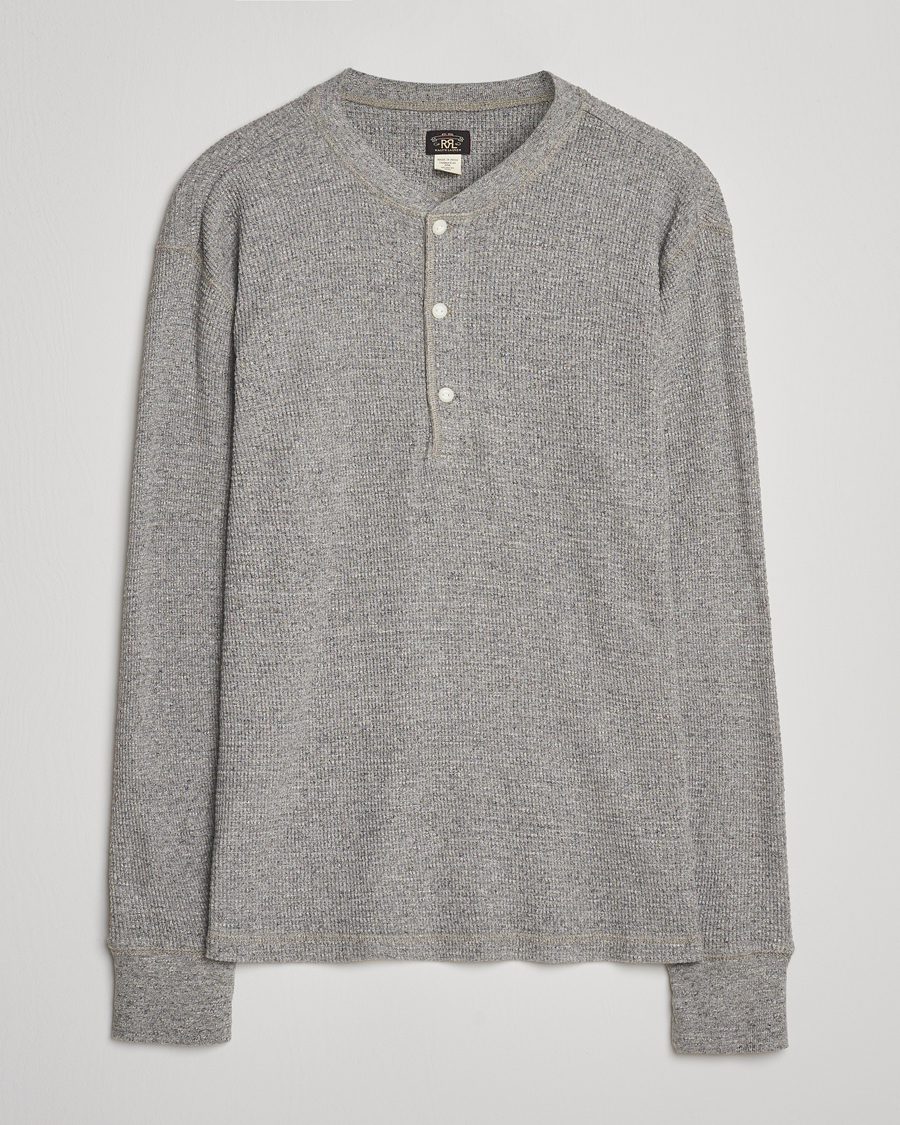 Men | Sweaters & Knitwear | RRL | Long Sleeve Henley Grey