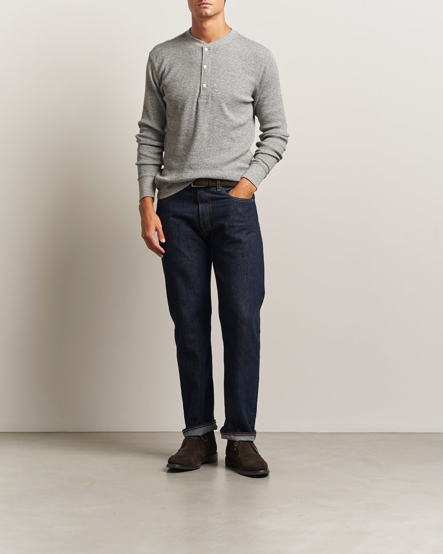 Men | Sweaters & Knitwear | RRL | Long Sleeve Henley Grey