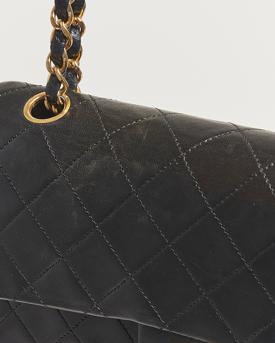 Men | Chanel Pre-Owned Classic Double Flap Small Lambskin  Black | Chanel Pre-Owned | Classic Double Flap Small Lambskin  Black