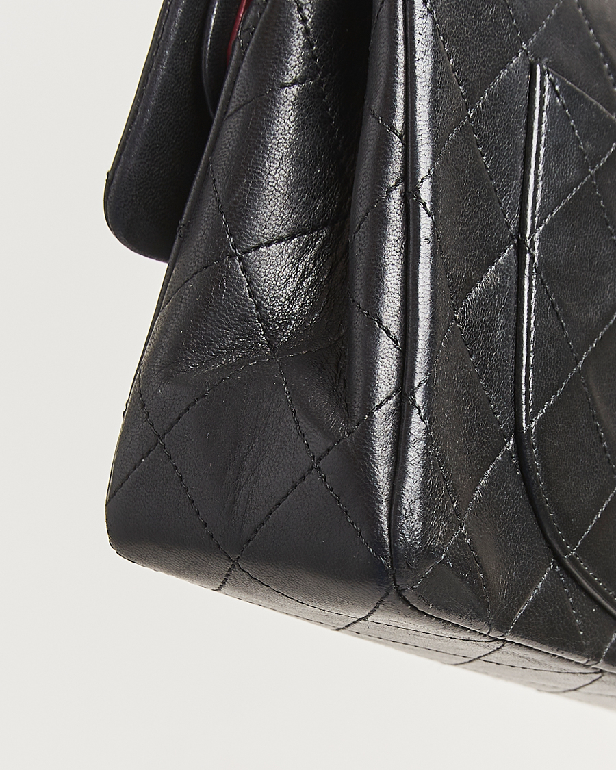 Men | Chanel Pre-Owned Classic Double Flap Small Lambskin  Black | Chanel Pre-Owned | Classic Double Flap Small Lambskin  Black