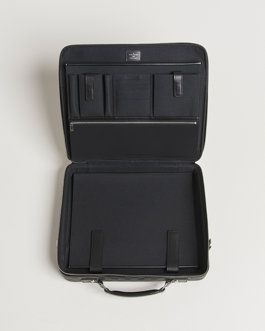 Men | Louis Vuitton Pre-Owned Steve Briefcase Damier Graphite | Louis Vuitton Pre-Owned | Steve Briefcase Damier Graphite