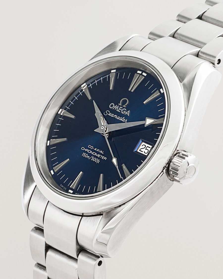 Men | Omega Pre-Owned Seamaster Aqua Terra 150M Blue | Omega Pre-Owned | Seamaster Aqua Terra 150M Blue